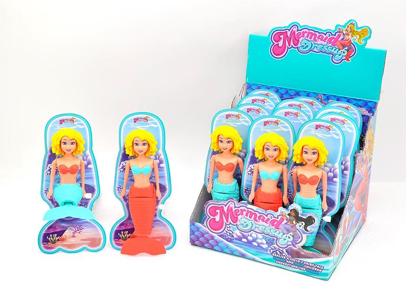 Wind Up Wag Tail Mermaid(7.5 Inch)12PCS