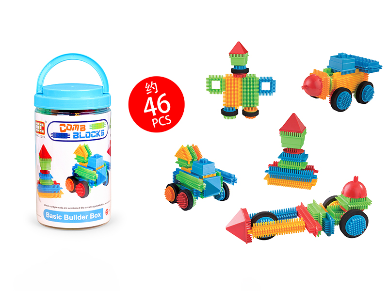 46 Pcs Of Toothed Building Blocks