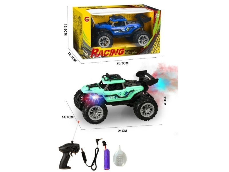 1:18 Four-Way Spray Light Skeleton Remote Control Car