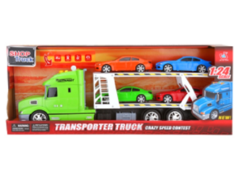 1:12 Early Education Lighting And Sound Inertial Transport Vehicle (Carrying 4 Bmws)