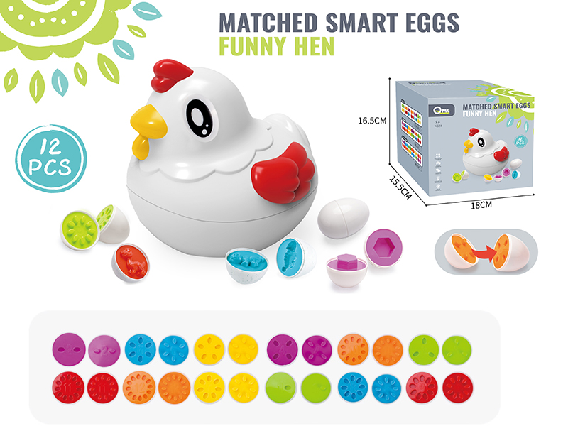 Funny Hen - Number Match Smarct Eggs