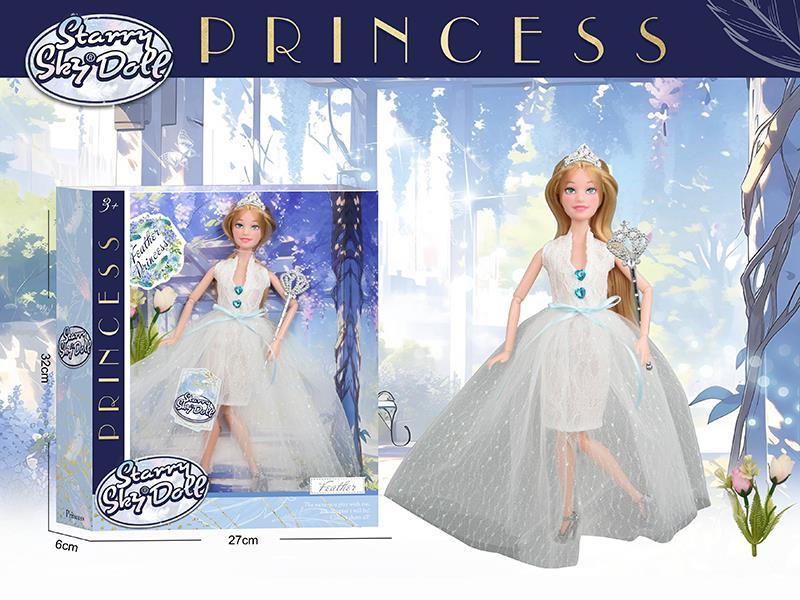 11.5 Inch 11-Joints Feather Princess Doll