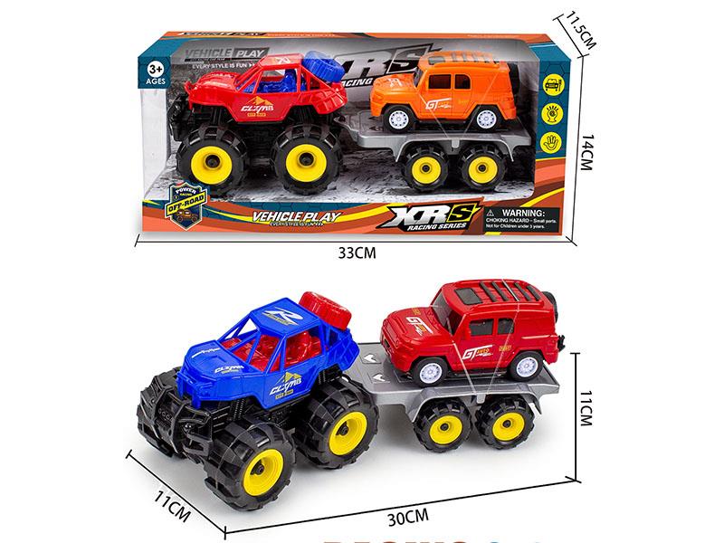 Friction Simulated Off-Road Vehicle Trailer Set