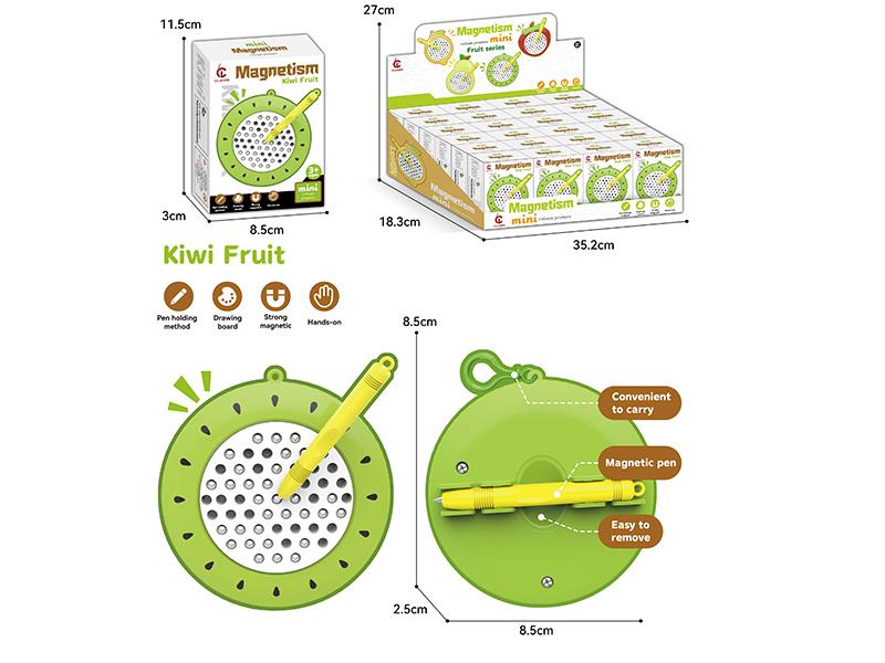 Kiwi Fruit Magnetic Drawing Board 24pcs