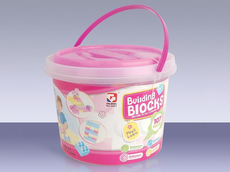 107PCS Barrel  Building Block