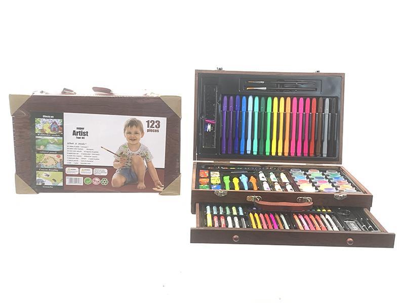 123pcs Paintbrush Watercolor Pen Stationery Painting Set