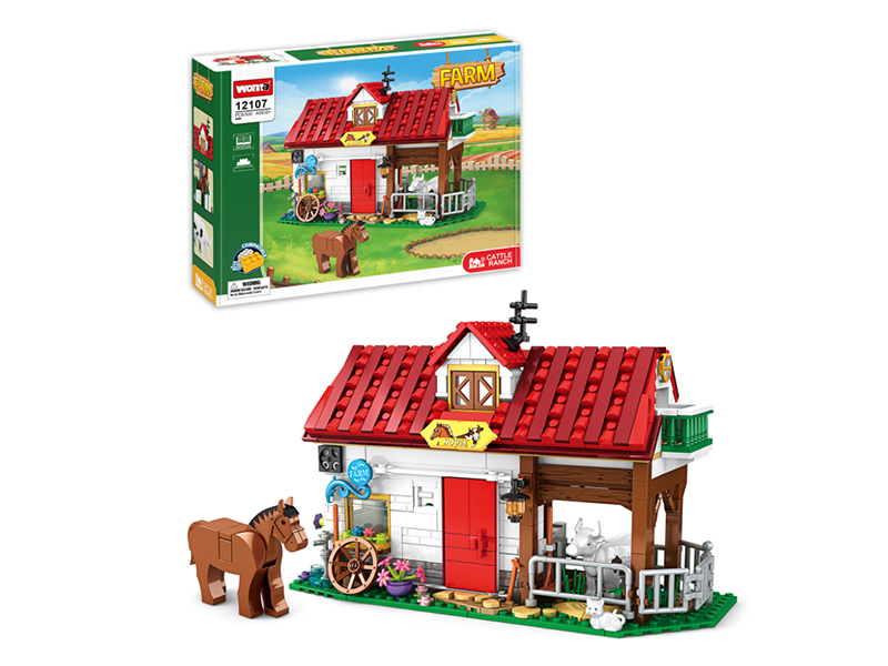 Farm Series Cattle Ranch Building Blocks 530pcs
