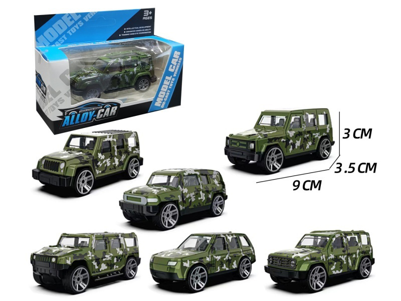 1:60 Camouflage Off-Road Rebound Alloy Vehicle
