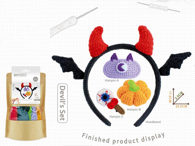 DIY Crochet Toy Devil's Set