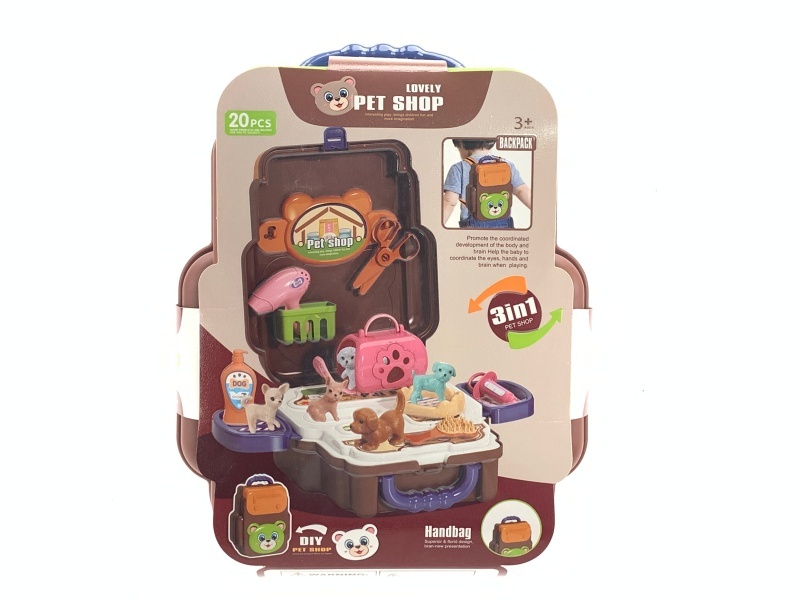 Household Play Toys Three-In-One Cartoon Pet Bag