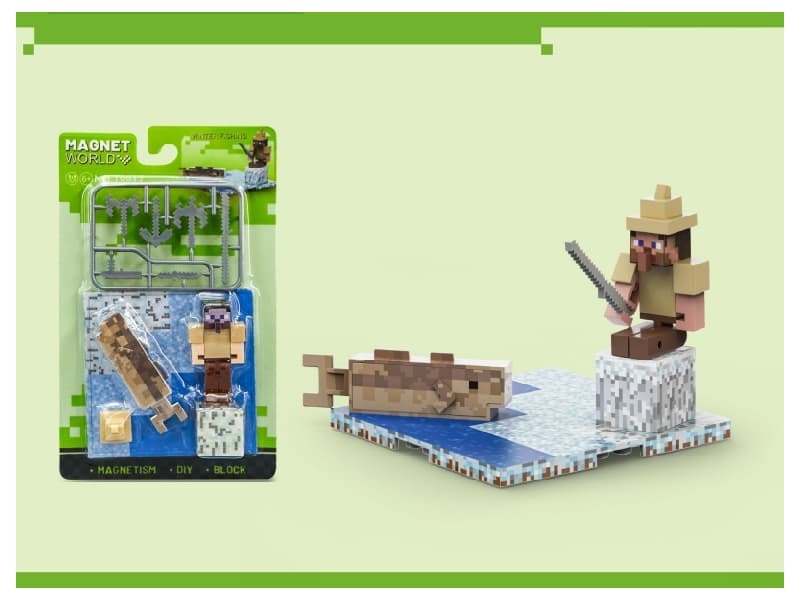 Magnetic Building Blocks-Winter fishing (board)