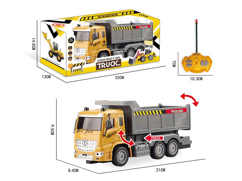 1:30 4 Channel Remote Control Dump Truck(Not Included Batteries)