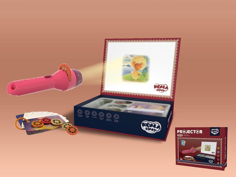 Projection Electric Torch(Red)