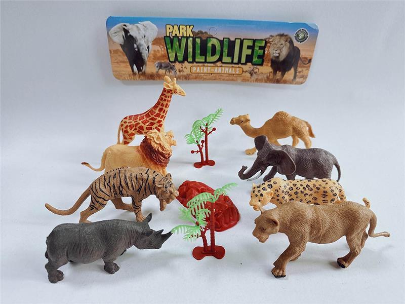 8 Wild Animals Set