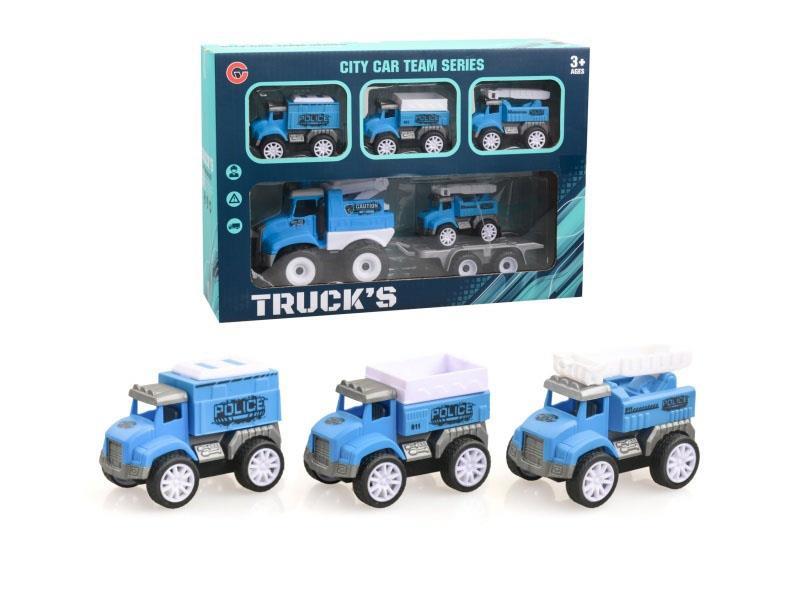 Inertial police car +4 rebound vehicles