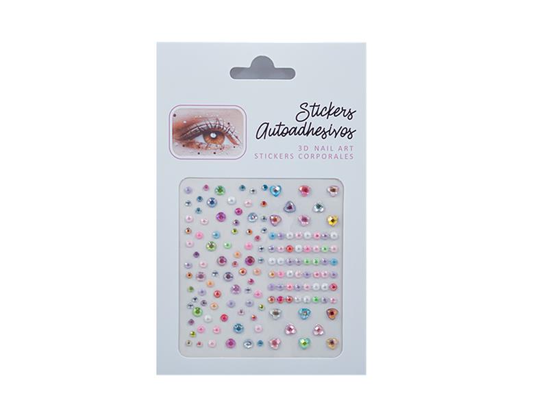 Eyes Face Gems Crystal Stickers