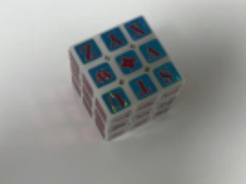 Rubik's Cube Fireworks Laser Mark (White C)