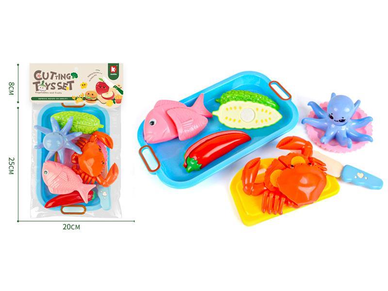 Fast Food Cutting Toys 9PCS