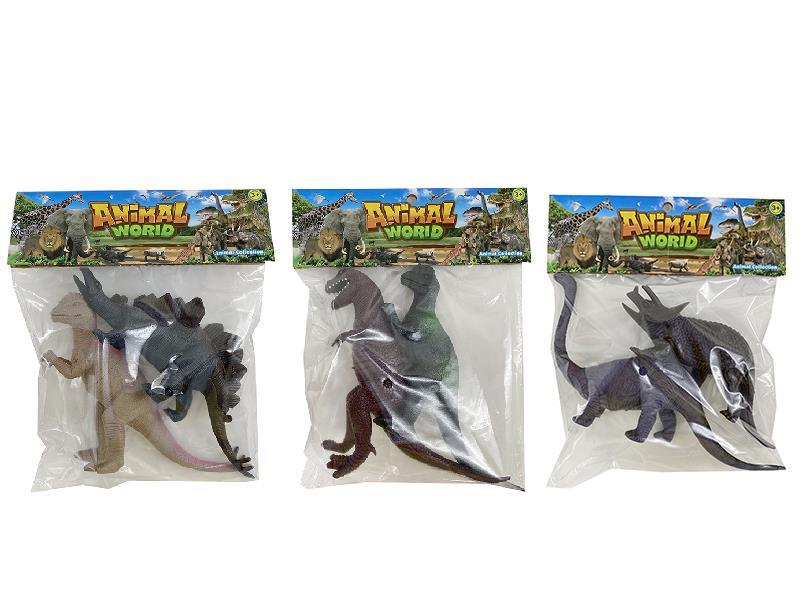 2pcs 8-Inch Dinosaurs(Hollow)