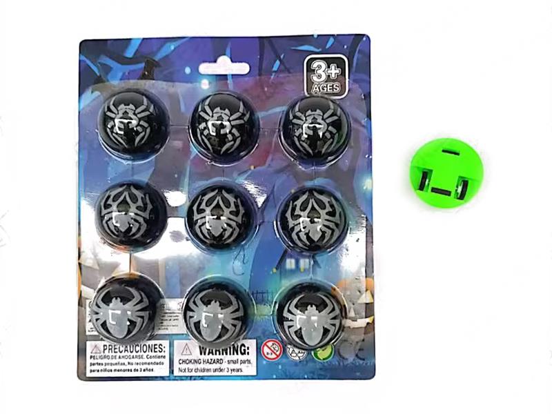 Halloween Spider Semi-Circular Pull Back Cars 9pcs