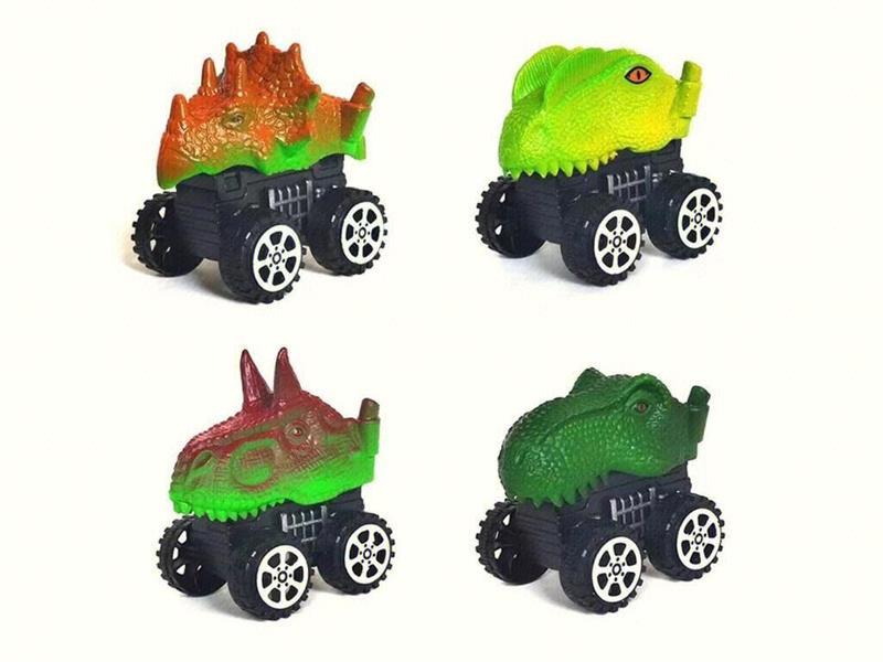 Pull Back Dinosaur Car