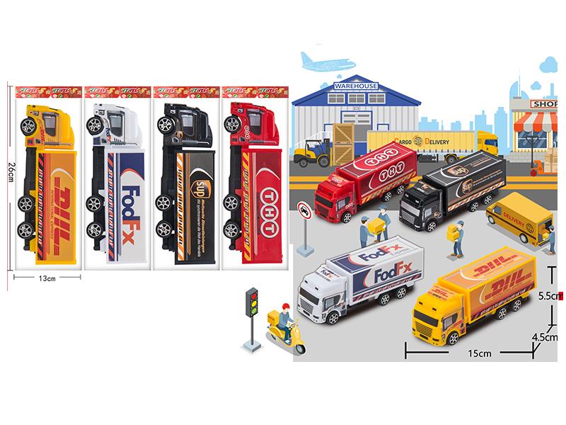 Pull Back Express Truck 1PCS