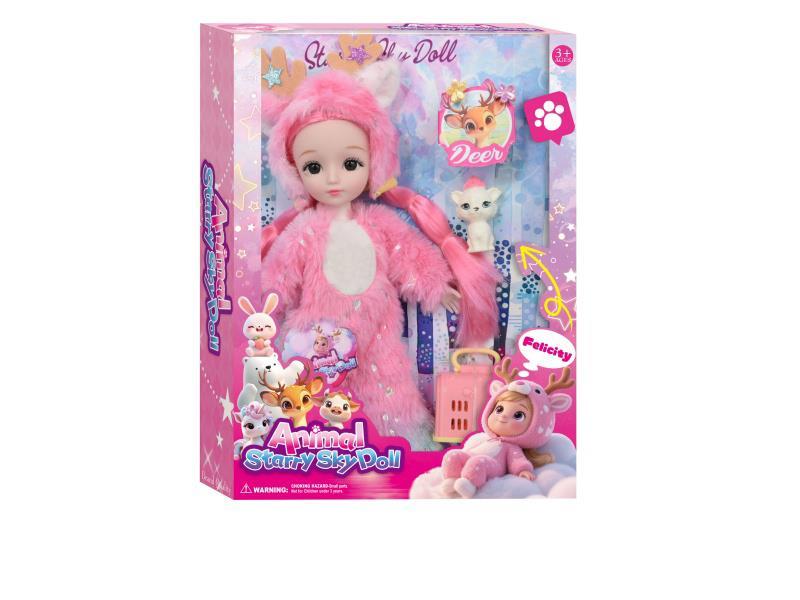 12-Inch 30-Centimeter Plush Animal Series Dolls (Little Deer)