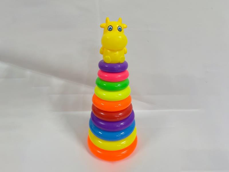 Calf Rainbow Tower Jenga Loop 10 Layers