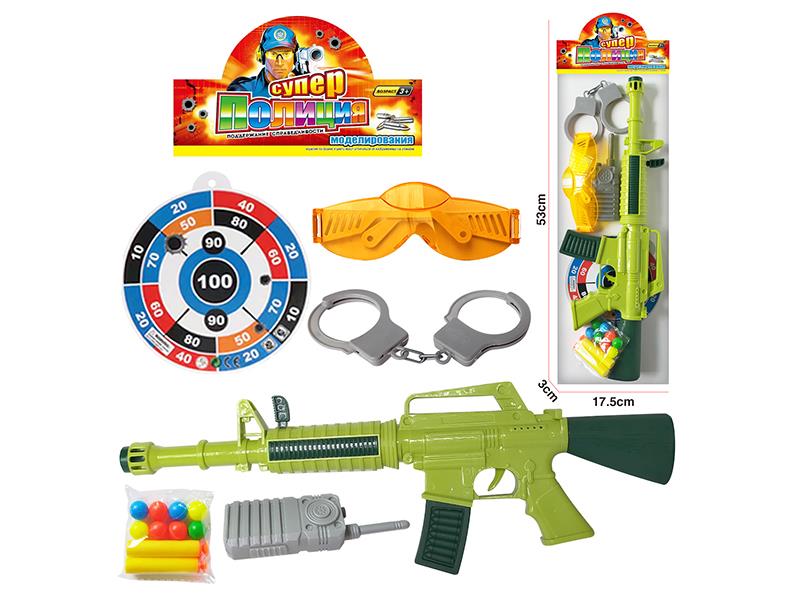 Soft Bullet & Ping-Pong Ball Gun Set(Russian)