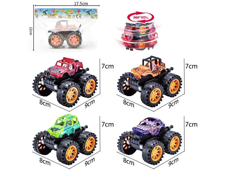 Friction Stunt Cross Country Car