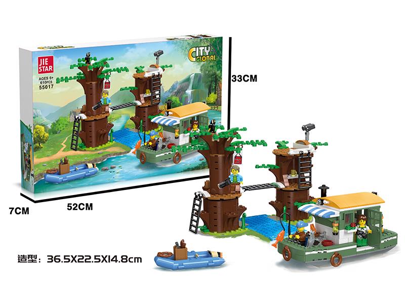 Riverside Vacation Small Building Blocks 610pcs