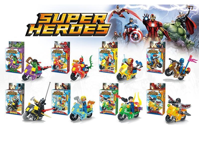 The Avengers Motorcycle Building Blocks