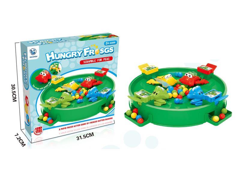 Frog Board Game Toy+24 Beads (4-Person Tray)