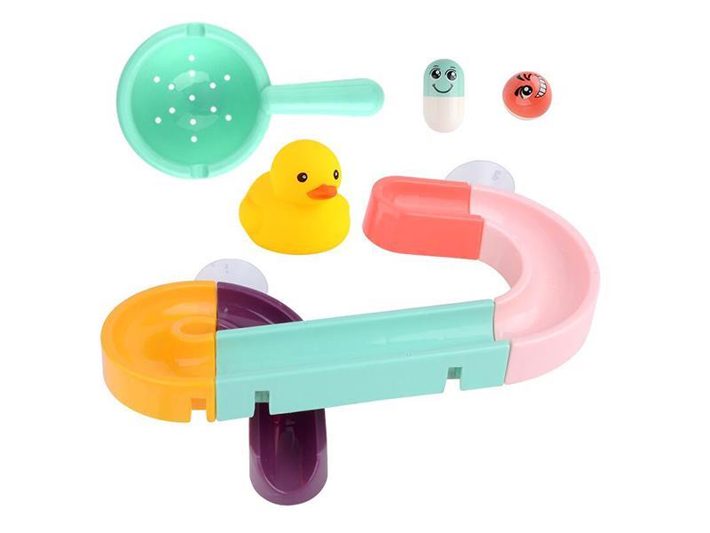 12pcs DIY Assembly Bathroom Track Game