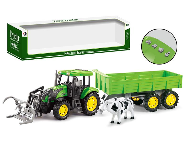 Friction Farm Tractor With Light And Music