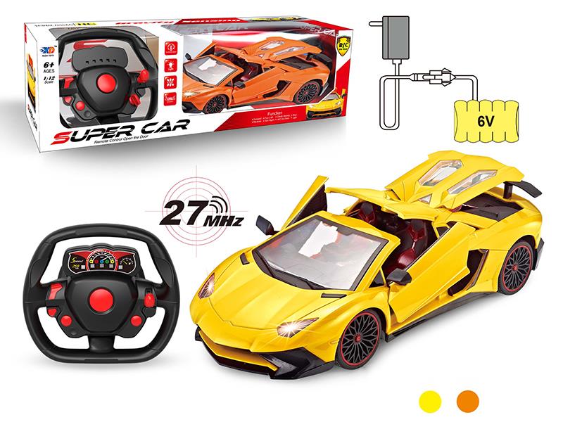 1:12 Lamborghini 4 Open Doors Remote Control Car (With Charger,Rechargeable Batteries)