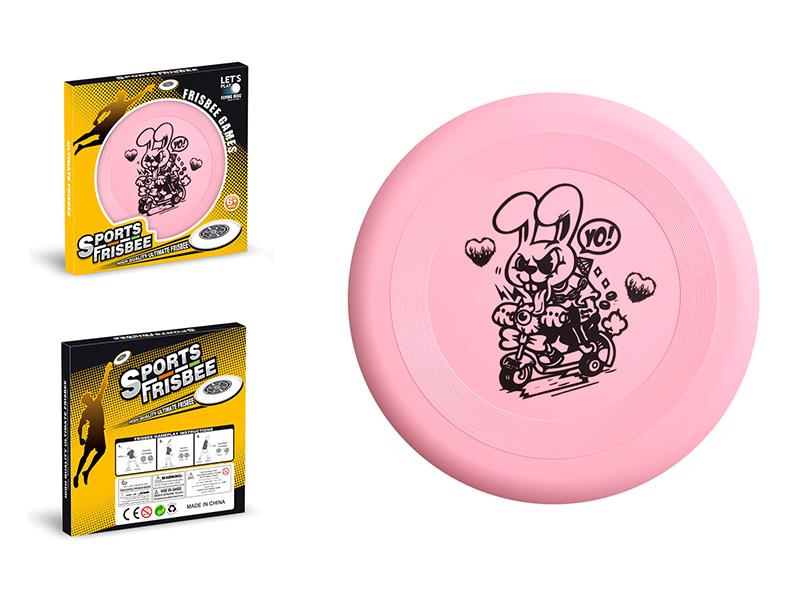 Rabbit Pattern Pink Frisbee Toy