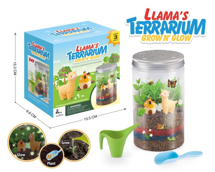 Llama's Terrarium Grow N' Glow