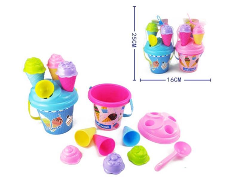 9pcs Ice Cream Sand Bucket Set
