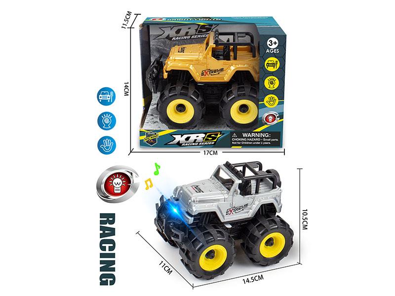 Friction Jeep Off-Road Vehicle With Lights