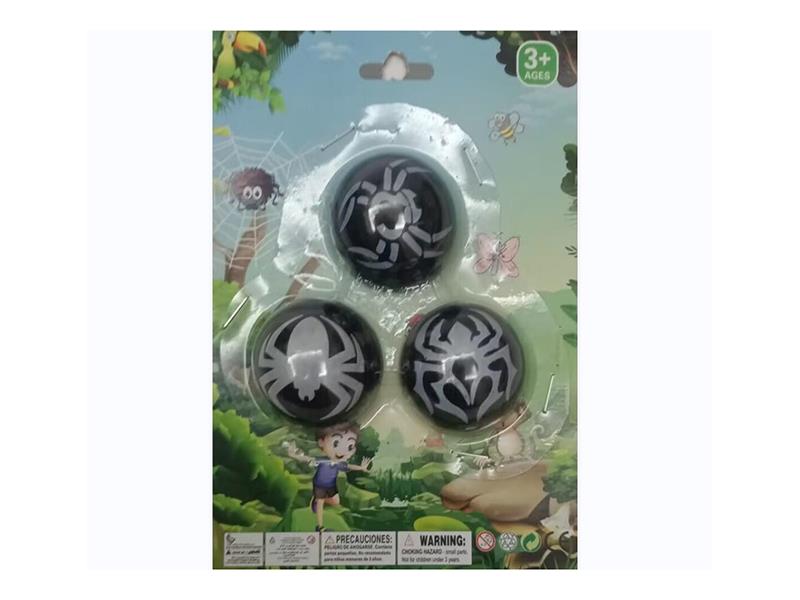 Halloween Black Spider Half Ball Shape Pull Back Cars 3PCS