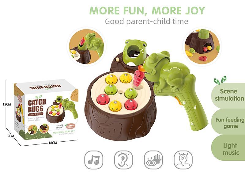 Electric Music Frog Catch Bugs(Magnetism)