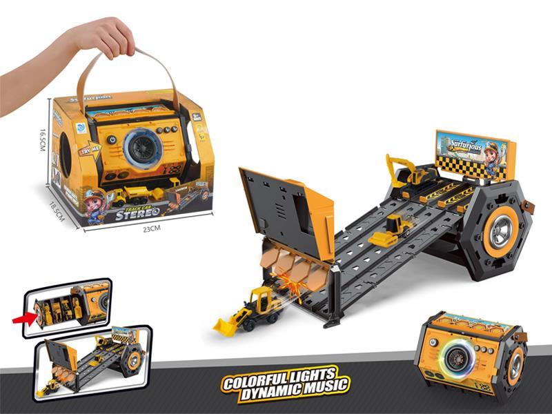 Alloy Car Parking Lot Audio Track Car