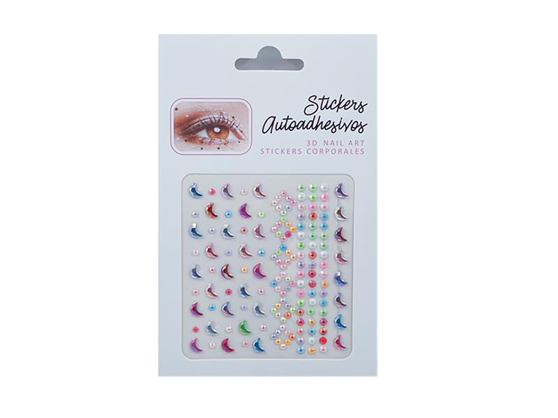 Eyes Face Gems Crystal Stickers