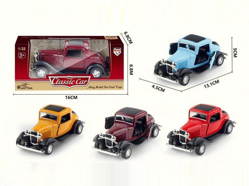 1:32 Pull Back Alloy Simulate Ford Vintage Car