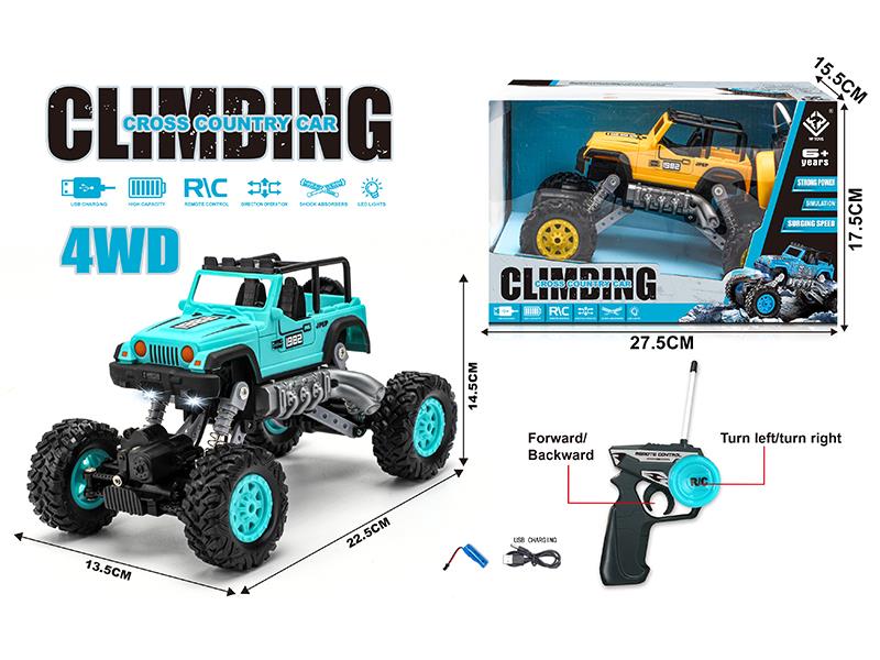 Remote Control 4WD Jeep Climbing Cross Country Car
