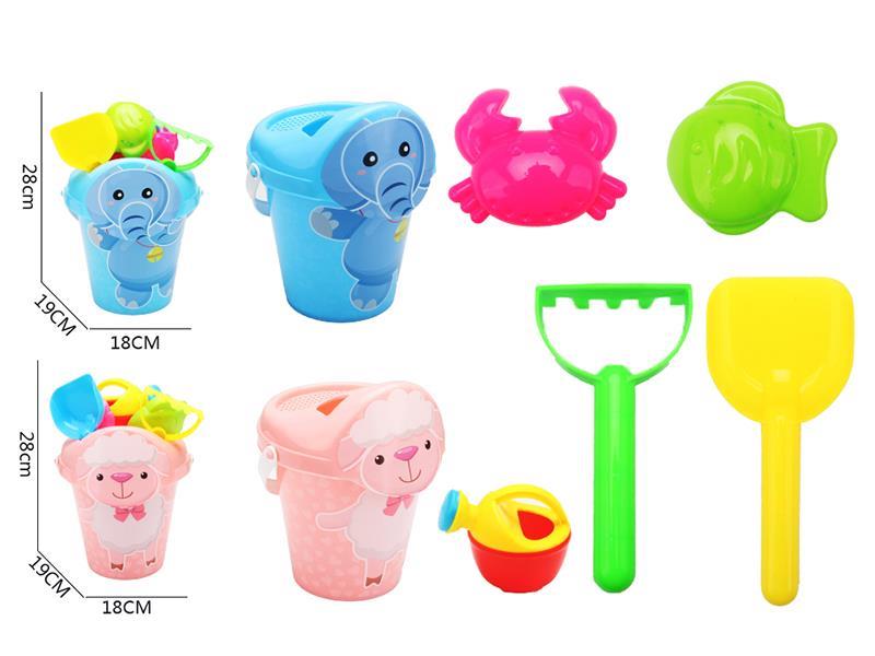 Little Sheep/Little Elephant Beach Bucket Set 6PCS