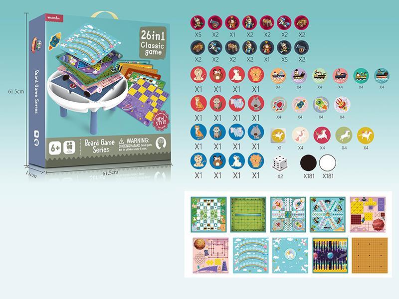 26 In 1 Board Game Table