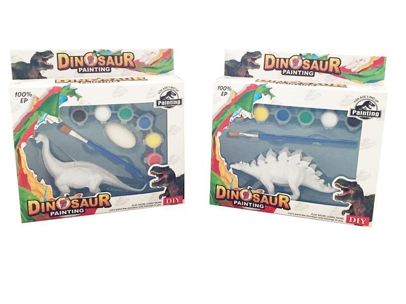 DIY Dinosaur Colored Drawing