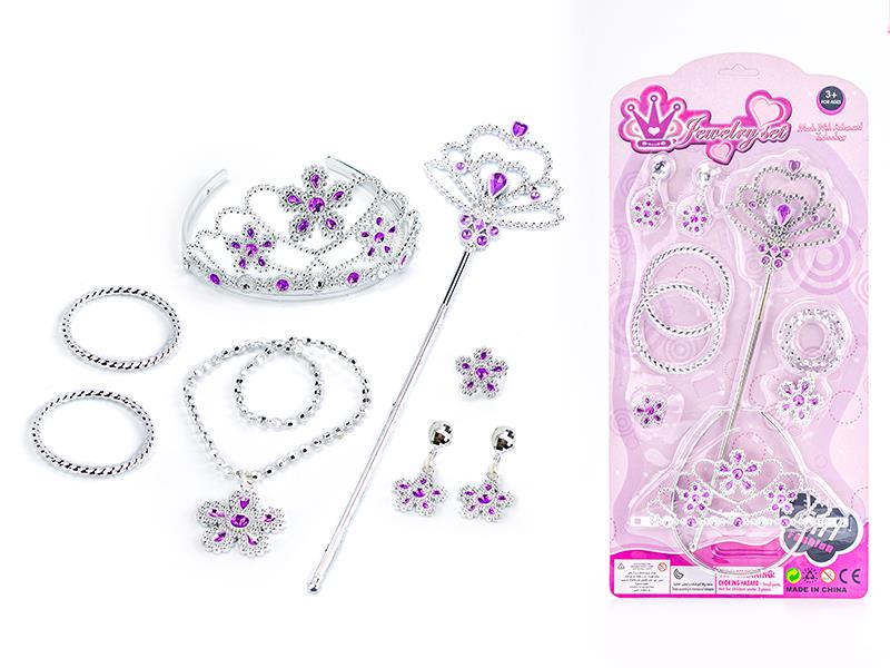 Princess Fairy Stick Electroplating Crown Jewelry Set